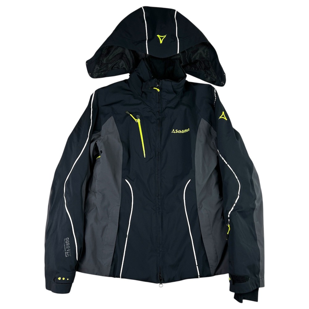 Schoffel Gore-Tex Ski Jacket Women's‎ Medium Hooded Waterproof Zip Up RECCO Coat